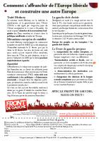 11 avril, Villers-Saint-Paul - Débat départemental du Front de gauche sur le thème de la construction d'une nouvelle Europe - Tract