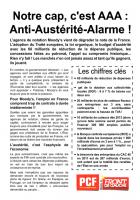Tract contre l'austérité et les agences de notations - Oise, décembre 2012