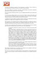 Intervention des élu-e-s communistes lors du conseil municipal - Clermont, 18 décembre 2012