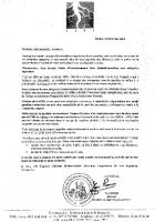Courrier du président de la CCRB en réaction à la lettre de la section PCF des cantons de Noailles-Nivillers concernant l'ANC - 18 février 2013