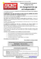 Tract d'après 1er tour du Front de gauche-vSérifontaine - 2e circonscription, 18 mars 2013