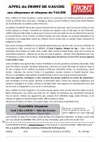 Tract annonçant l'assemblée citoyenne de Crépy-en-Valois du 2 mai - Front de gauche du Valois, 24 avril