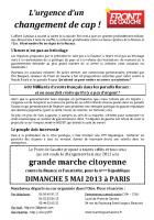 Tract Front de gauche appelant à participer à la grande marche citoyenne pour la VIe République - 2e circoncription de l'Oise, 17 avril 2013