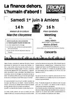 Appel du Front de gauche Picardie pour la marche citoyenne du 1er juin à Amiens [mise à jour] - Oise, 16 mai 2013