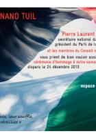 23 janvier, Paris - Hommage du PCF à Fernand Tuil