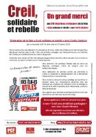 Tract de campagne de la liste « Creil, solidaire et rebelle » - Creil, 27 mars 2014 