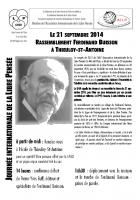 21 septembre, Thieuloy-Saint-Antoine - Libre-pensée Oise-Rassemblement « Ferdinand Buisson »-Affiche