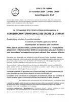 Solidarité sans-papiers-Cercle de silence-Tract - Creil, 27 novembre 2014