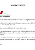 Élections HLM : Picardie Habitat raye des listes électorales les locataires ayant un retard de loyer !-Communiqué de la CNL - Oise, 25 novembre 2014