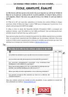 Tract « Les nouveaux rythmes scolaires, si on nous consultait… » - Front de gauche du Valois, 10 décembre 2014