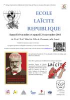 10 octobre, Clermont - Libre Pensée 60-Colloque « École, laïcité, République »