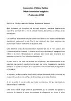 Intervention d'Hélène Balitout lors du Débat d'orientation budgétaire (DOB) - Conseil départemental de l'Oise, 17 décembre 2015