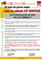 ANNULÉ - 12 janvier, Amiens - Rassemblement de soutien aux 8 délégués CGT-Goodyear