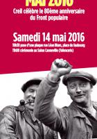 Discours de Karim Boukhachba à l'occasion du 80e anniversaire du Front populaire - Creil, 14 mai 2016
