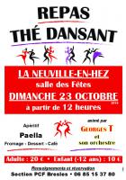 Affiche « Repas-Thé dansant » - Section PCF de Bresles, 23 octobre 2016