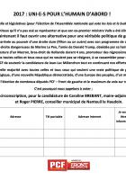 Appel à voter pour Jean-Luc Mélenchon à la Présidentielle et pour Caroline Brebant et Roger Pierre aux Législatives - 4e circonscription de l'Oise