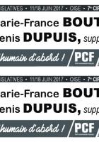 Bandeau de campagne de Marie-France Boutroue et Denis Dupuis aux Législatives 2017 - 7e circonscription de l'Oise - 20 février 2017