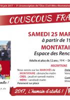 Invitation au Couscous fraternel de l'Humain d'abord - Montataire, 25 février 2017