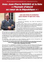 Circulaire de la liste « L'humain d'abord au cœur de la République » - Sénatoriale dans l'Oise, 24 septembre 2017