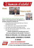 Tract « Réunion publique à Maignelay-Montigny » - L'humain d'abord, 2 février 2018