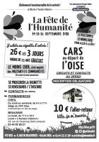 Flyer « Fête de l'Humanité : vignettes et trajets en car » - PCF Oise, 31 août 2018