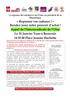 31 janvier, Beauvais - Intersyndicale Retraités de l'Oise-Manifestation « Rendez-nous notre pouvoir d'achat ! »