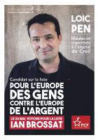 Affiche « Loïc Pen, candidat sur la liste 