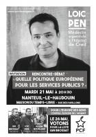 Flyer « Européennes 2019 - Réunion publique avec Loïc Pen » - PCF Nanteuil-Betz, 21 mai 2019