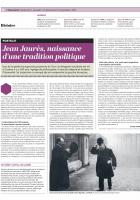 20190906-L'Huma-France-Jean Jaurès, naissance d'une tradition politique