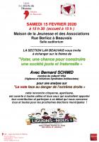 15 février, Beauvais - LDH-VISA-Échanges « Voter, une chance pour construire une société juste et fraternelle »