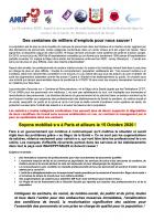 15 octobre, France - Journée nationale de grève et de mobilisation dans les secteurs de la santé, du médico-social et de la santé