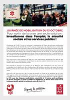 4 pages « Pour sortir de la crise, une seule solution : investissons dans l'emploi, la sécurité sociale et les services publics » - PCF, 15 octobre 2020