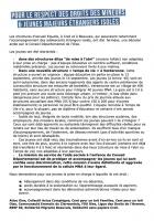 Tract « Pour le respect des droits des mineurs & jeunes majeurs étrangers isolés » - Collectif MNA, 14 octobre 2021