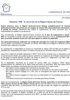 Communiqué de presse de X. Bertrand et F. Dhersin sur la situation TER dans les Hauts-de-France - 25 octobre 2021
