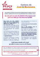 Tract-pétition « Pouvoir d'achat » - PCF Creil & PCF Montataire, 14 janvier 2022