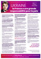 Tract « Ukraine : la France a une grande responsabilité pour la paix » - PCF Oise, 1er mars 2022