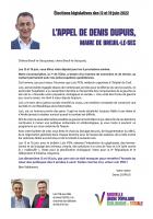 Appel de Denis Dupuis, maire de Breuil-le-Sec : « votez Loïc Pen ! » - 7e circonscription de l'Oise, 12 & 19 juin 2022