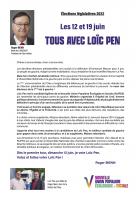 Appel de Roger Menn, maire de Liancourt : « votez et faites voter Loïc Pen ! » - 7e circonscription de l'Oise, 12 & 19 juin 2022