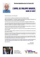 Appel de Philippe Mauger, maire de Mouy : « votez Loïc Pen ! » - 7e circonscription de l'Oise, 12 & 19 juin 2022