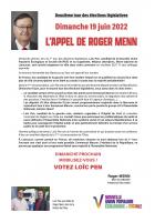 Appel de Roger Menn, maire de Liancourt, pour le second tour : « mobilisez-vous : votez Loïc Pen ! » - 7e circonscription de l'Oise, 19 juin 2022