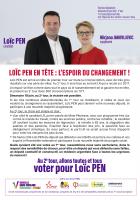 Flyer « Loïc Pen en tête : l'espoir du changement » - 7e circonscription de l'Oise, 14 juin 2022