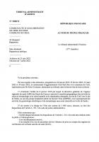 Décision n° 19002272 du Tribunal administratif d'Amiens concernant le transfert à Senlis de la maternité de Creil - 7 juillet 2022