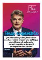 Flyer « Tous ensemble pour l'hôpital public, le social et le médico-social et pour une politique ambitieuse, structurante de notre système de santé et de protection sociale » - PCF, 22 septembre 2022