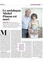 20220929-L'Huma-France-Le sociologue Michel Pinçon est mort