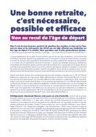 Brochure « Une bonne retraite, c'est nécessaire, possible et efficace : non au recul de l'âge de départ » - PCF, décembre 2022