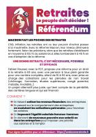 Flyer « Retraite, le peuple doit décider : référendum ! » - PCF, 6 décembre 2022
