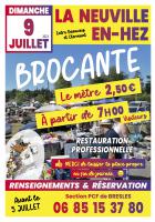 Flyer « Brocante à La Neuville-en-Hez » - PCF Bresles, 9 juillet 2023