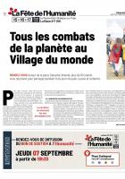 20230907-L'Huma-Le Plessis-Pâté/Brétigny-sur-Orge-88e Fête de l'Humanité : « Tous les combats de la planète au Village du monde »