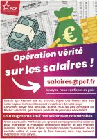 Tract « Opération vérité sur les salaires : envoyez-nous vos fiches de paie » - PCF, janvier 2024