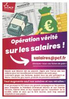 Flyer « Opération vérité sur les salaires : envoyez-nous vos fiches de paie ! » - PCF Oise, janvier 2024